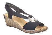 RIEKER 624H6.00<br>Cuir Noir