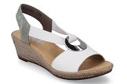 RIEKER 624H6.80<br>Cuir Blanc