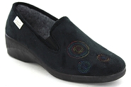 LA MAISON DE L ESPADRILLE 6915.6<br>TISSU Noir