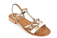 LES TROPEZIENNES HIRONELA  C027083<br>Cuir Blanc