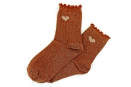 MILE MILA SOCKS.COEUR<br>ROUILLE