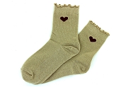 MILE MILA SOCKS.COEUR<br>beige