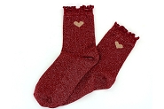 MILE MILA SOCKS.COEUR<br>Rouge
