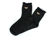 MILE MILA SOCKS.COEUR<br>Noir