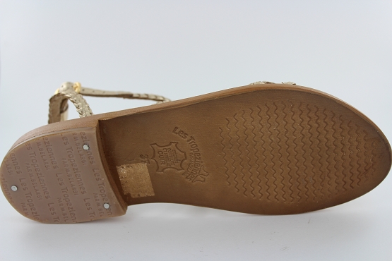 Les tropeziennes sandales nu pieds bounty or1096902_4