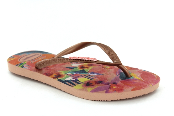 Havaianas sandales nu pieds 4122111 or-rose1184601_2