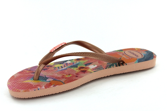 Havaianas sandales nu pieds 4122111 or-rose1184601_3