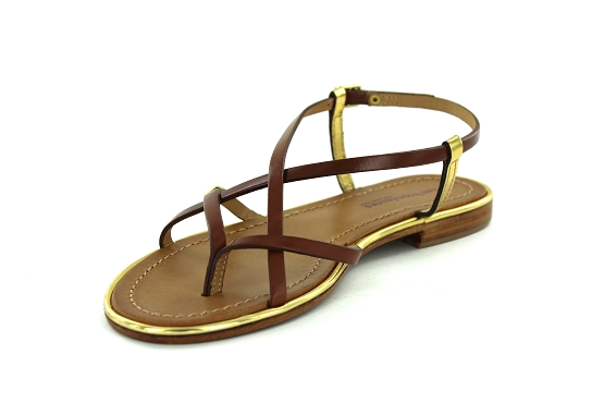 Les tropeziennes sandales nu pieds monaco camel1185501_2