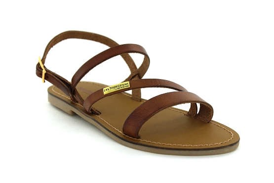 Les tropeziennes sandales nu pieds baden camel1185701_1