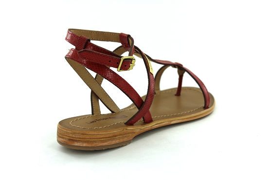 Les tropeziennes sandales nu pieds hilan rouge1185901_3
