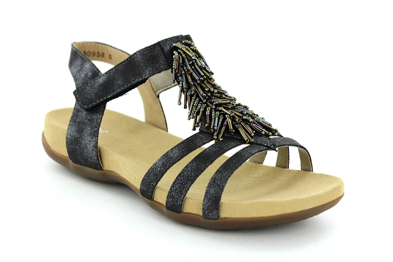Rieker sandales nu pieds k2254.45 noir1209901_1