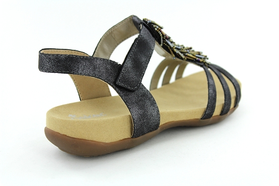Rieker sandales nu pieds k2254.45 noir1209901_3