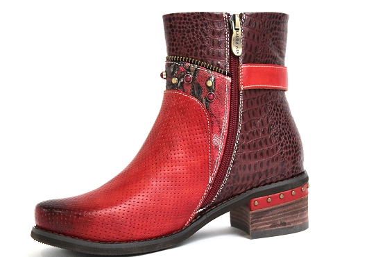Laura vita boots bottine ethel rouge1233901_2