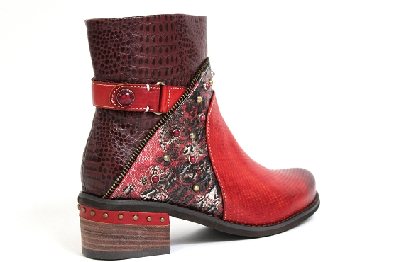 Laura vita boots bottine ethel rouge1233901_3