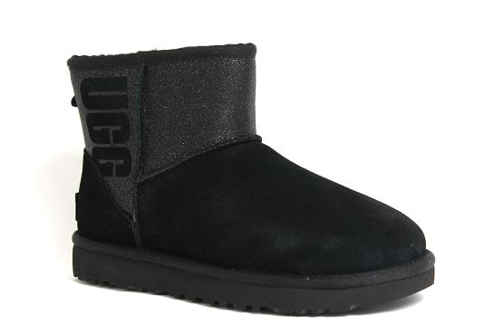 Ugg boots bottine classic mini sparkle noir1237301_1