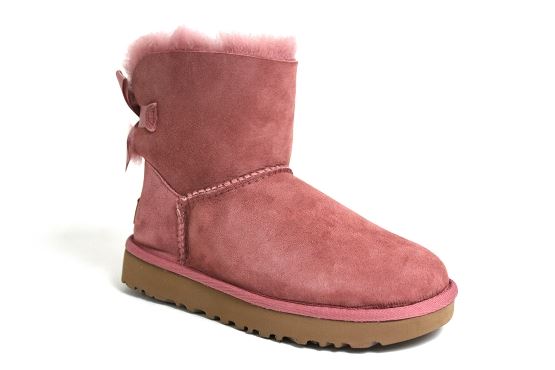 Ugg boots bottine mini bailey bow rose1253101_1