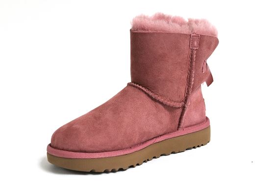 Ugg boots bottine mini bailey bow rose1253101_2