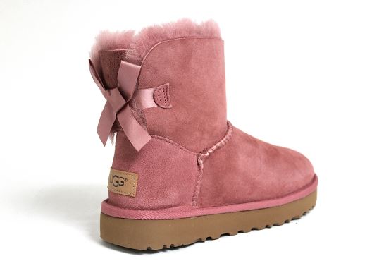 Ugg boots bottine mini bailey bow rose1253101_3