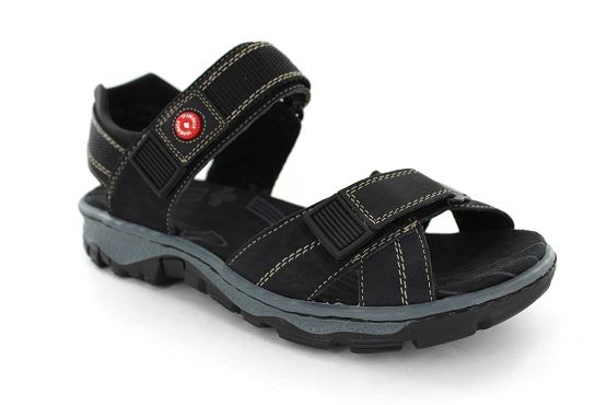 Rieker sandales nu pieds 68851.00 noir1262001_1