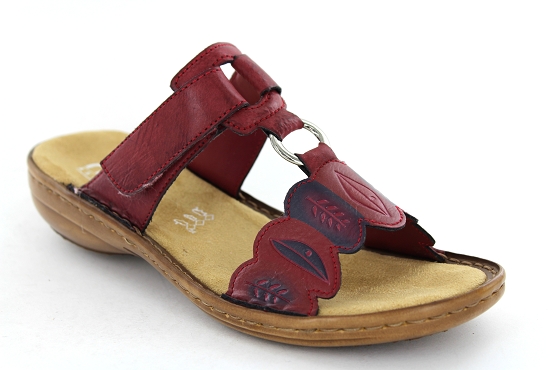 Rieker sandales nu pieds 608r4.35 rouge1263801_1