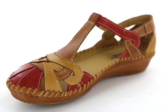 Pikolinos sandales nu pieds 655.0621 rouge1277301_2