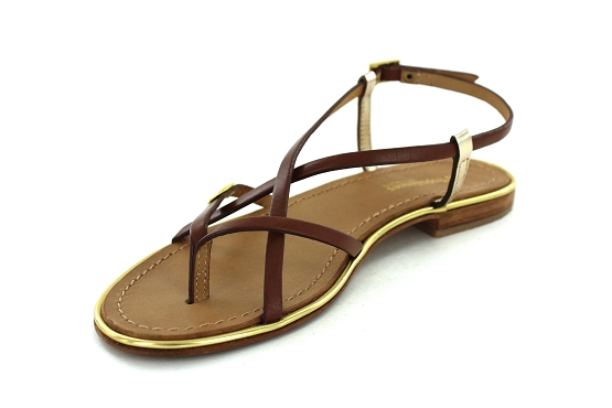 Les tropeziennes sandales nu pieds monaco camel1286401_2