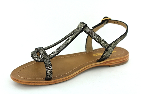 Les tropeziennes sandales nu pieds hamat noir irise1286506_2