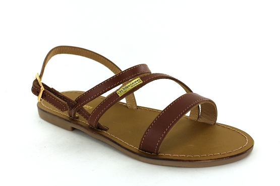 Les tropeziennes sandales nu pieds baden camel1286601_1