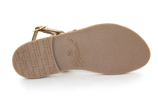Les tropeziennes sandales nu pieds baden or1286603_4