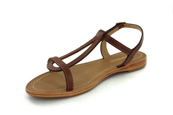 Les tropeziennes sandales nu pieds hamess camel1287001_2