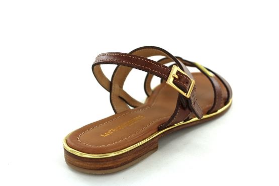 Les tropeziennes sandales nu pieds helina camel1287902_3