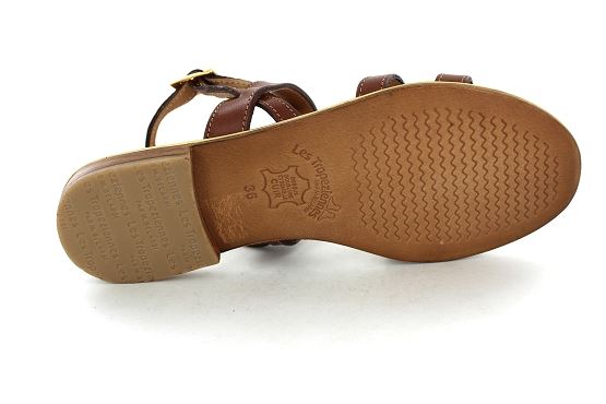 Les tropeziennes sandales nu pieds helina camel1287902_4