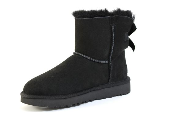 Ugg boots bottine mini bailey bow noir1305301_2