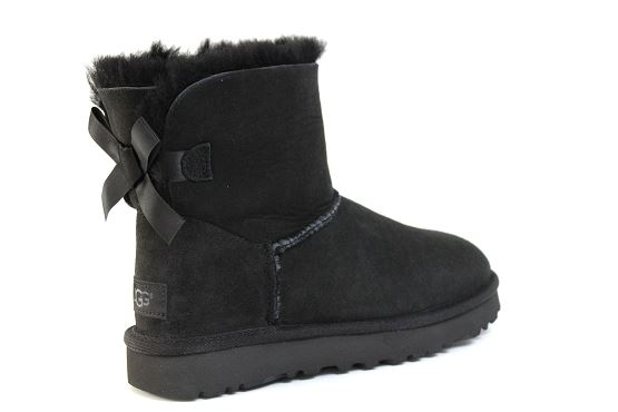 Ugg boots bottine mini bailey bow noir1305301_3