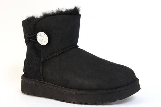 Ugg boots bottine mini button bling noir1305401_1