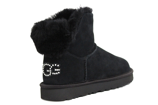 Ugg boots bottine classic bling mini noir1305501_3