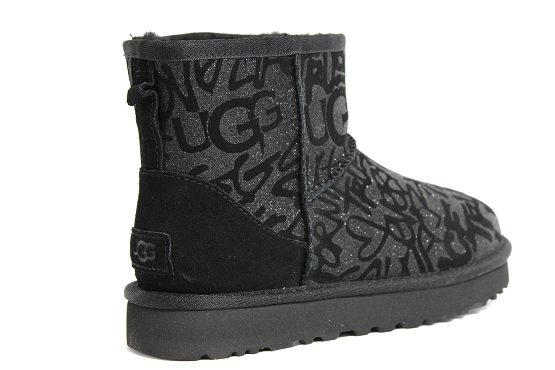 Ugg boots bottine sparkle graffiti noir1305601_3