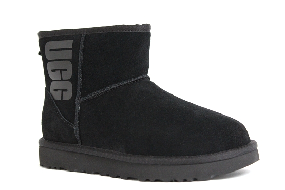 Ugg boots bottine rubber logo noir1305701_1