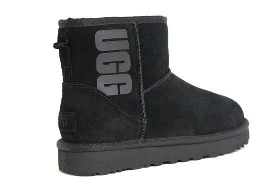 Ugg boots bottine rubber logo noir1305701_3