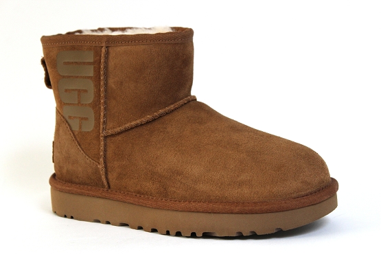 Ugg boots bottine rubber logo camel1305702_1