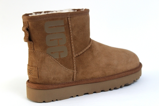 Ugg boots bottine rubber logo camel1305702_3