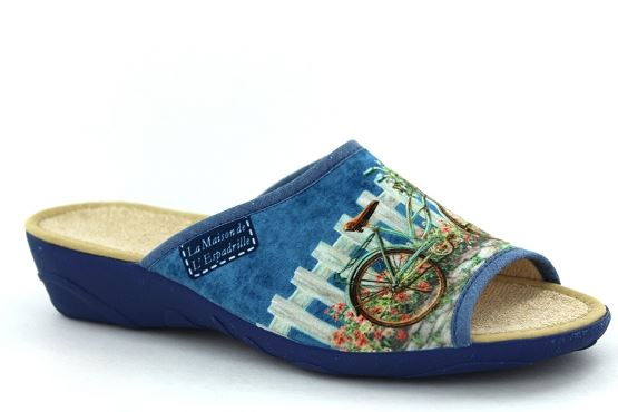 La maison de l espadrille pantoufles 2069 bleu1320701_1