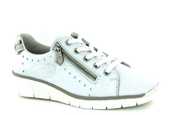 Rieker baskets sneakers 53701.80 blanc1346101_1