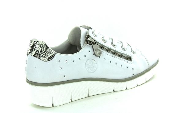 Rieker baskets sneakers 53701.80 blanc1346101_3