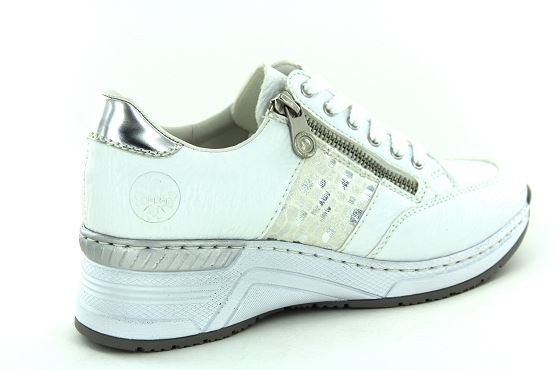 Rieker baskets sneakers n4322.80 blanc1348001_3