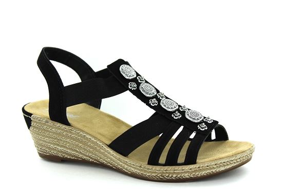 Rieker sandales nu pieds 624b4.00 noir1351601_1