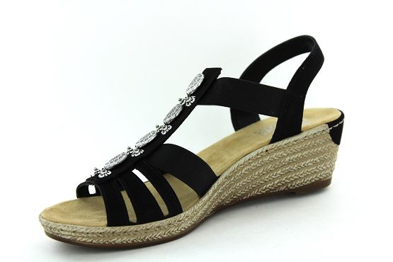 Rieker sandales nu pieds 624b4.00 noir1351601_2