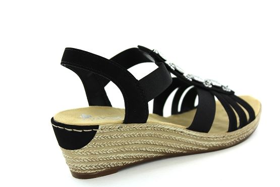 Rieker sandales nu pieds 624b4.00 noir1351601_3