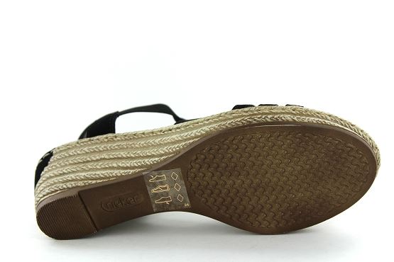 Rieker sandales nu pieds 624b4.00 noir1351601_4