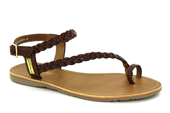 Les tropeziennes sandales nu pieds hidea camel1354402_1